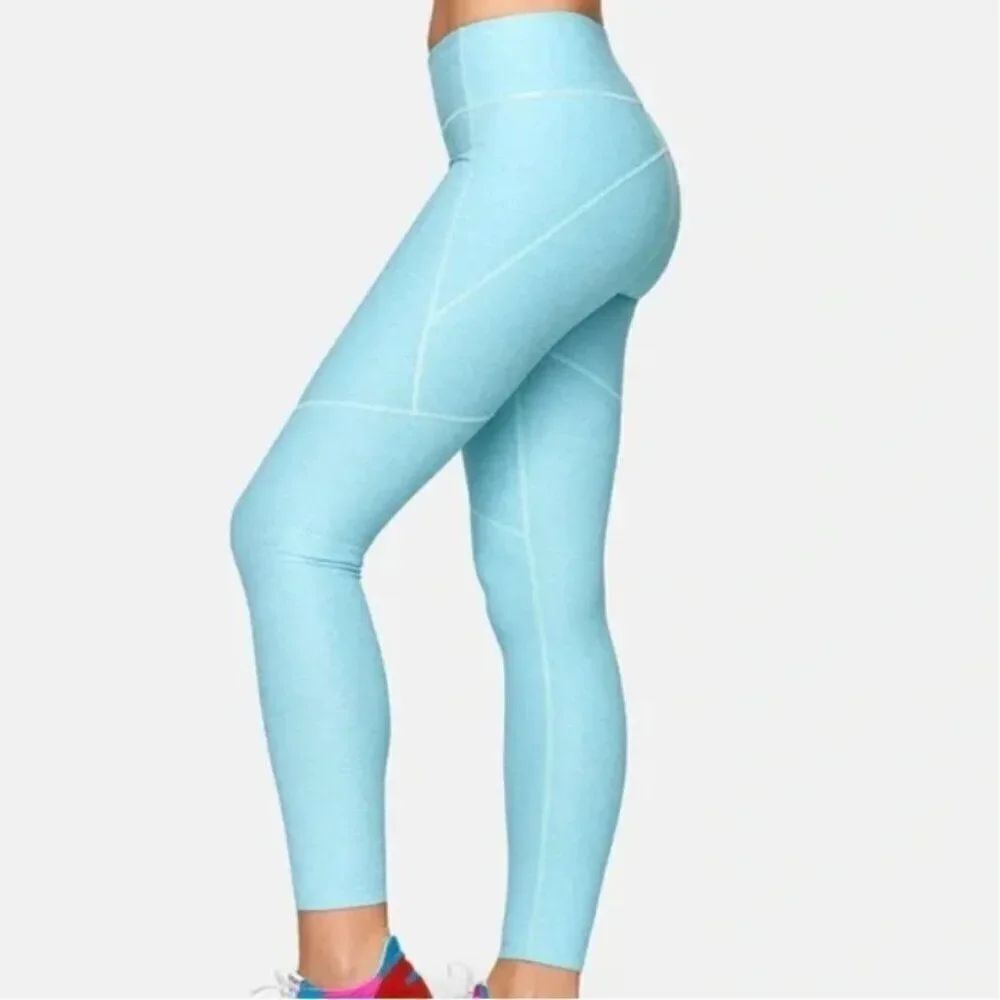 NWOT Outdoor Voices Light Blue High-Waisted Leggings in Size S